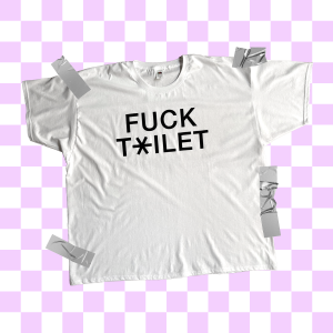 Fuck Toilet White Tee